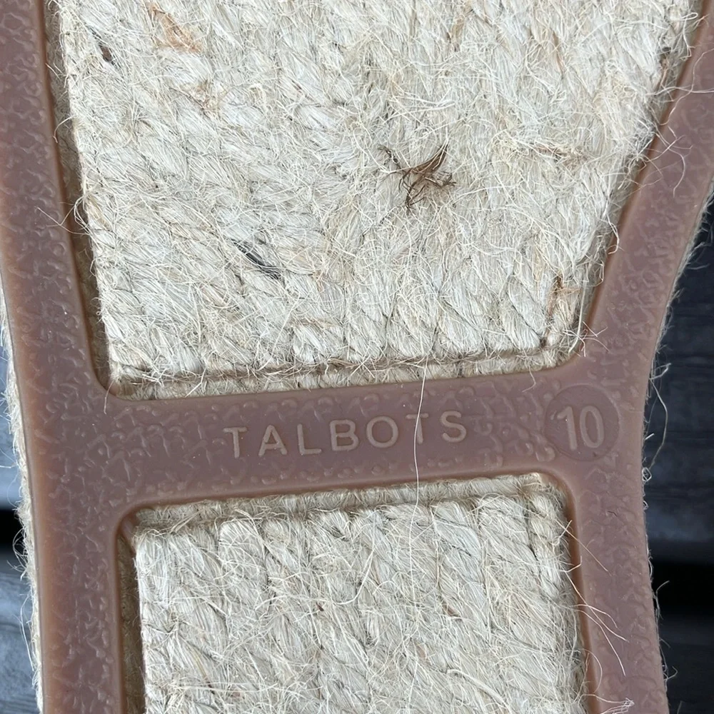 Talbot Closed Toe Espadrilles Flats Loafer Shoe Striped Multicolor Size 10 NWOT